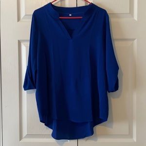 Royal Blue Blouse
